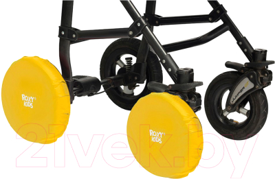 Комплект чехлов для колес коляски Roxy-Kids RWC-030-Y (желтый)