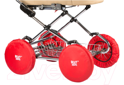 Комплект чехлов для колес коляски Roxy-Kids RWC-030-R (красный)