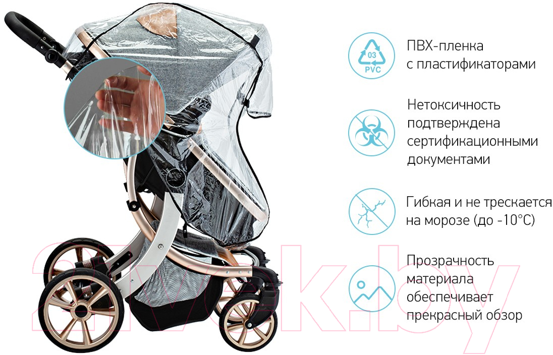 Дождевик для коляски ROXY-KIDS RRC-001 — фото 10