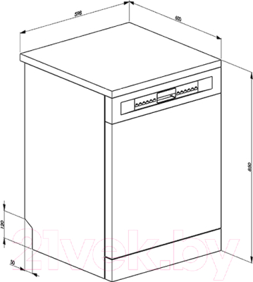 Посудомоечная машина Smeg LVS533XIN