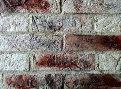 Декоративный камень гипсовый Baastone Кирпич Варшавский белый,черный-красный-коричневый 105 (240x63x7-9)