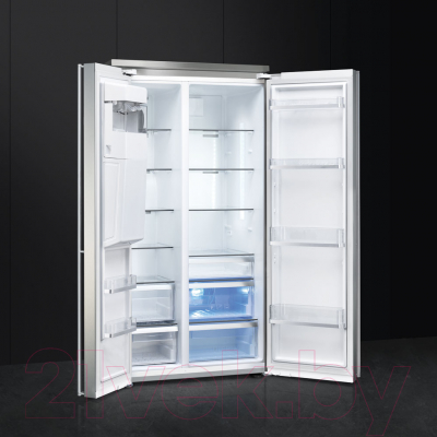 Холодильник с морозильником Smeg FA63X