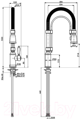 Смеситель Smeg MIDR7CR-2