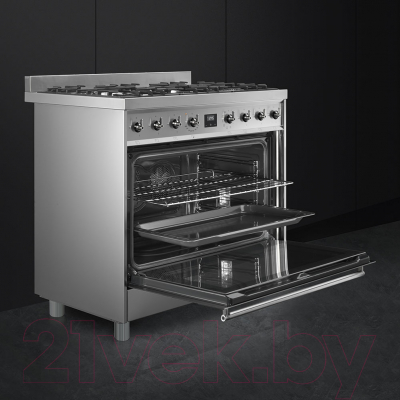 Плита газовая Smeg C9GMX9