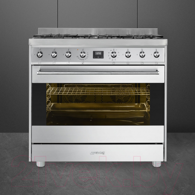 Плита газовая Smeg C9GMX9