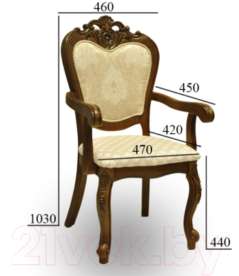 Стул Домовой Кавио-2 ПД (20901/дуб Art Furniture)