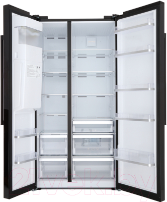 Холодильник с морозильником Smeg SBS63NED