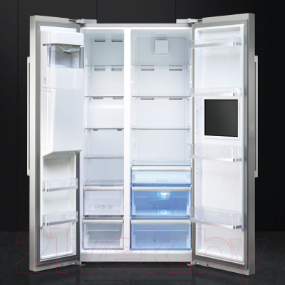 Холодильник с морозильником Smeg SBS63XEDH