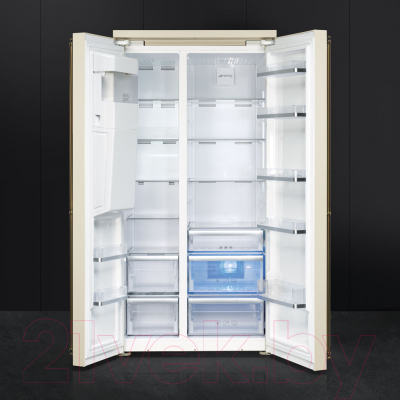 Холодильник с морозильником Smeg SBS8004PO
