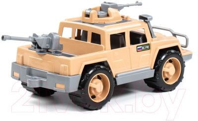 Автомобиль игрушечный Полесье Пикап военный Защитник-Сафари / 63397 (с 2 пулеметами)