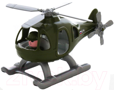 Вертолет игрушечный Полесье Гром военный / 67661 (в коробке)