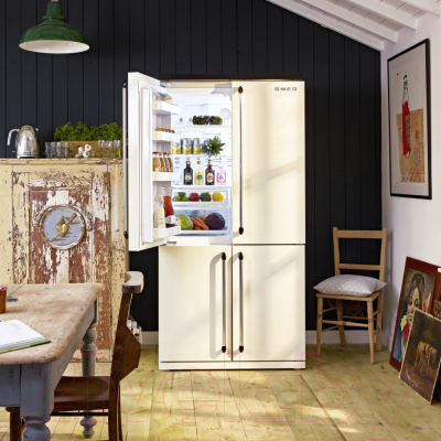 Холодильник с морозильником Smeg FQ960P