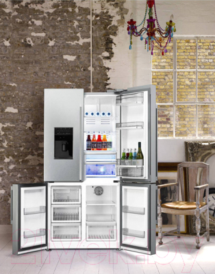 Холодильник с морозильником Smeg FQ75XPED