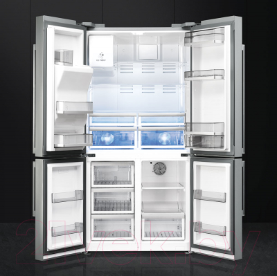 Холодильник с морозильником Smeg FQ75XPED