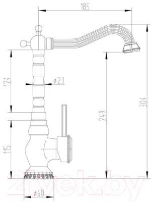 Смеситель ZORG A 305K-SL