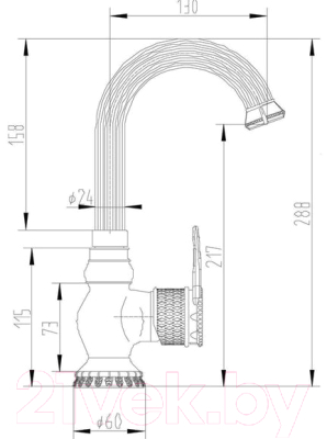 Смеситель ZORG A 409U-SL