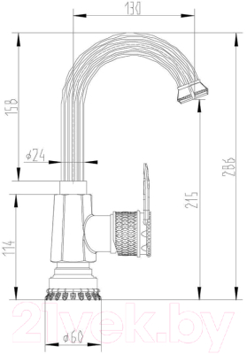 Смеситель ZORG A 410U-BR