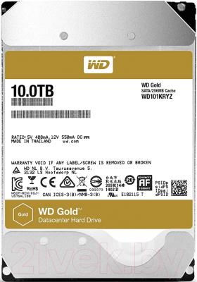 Жесткий диск Western Digital Gold 10TB (WD101KRYZ)