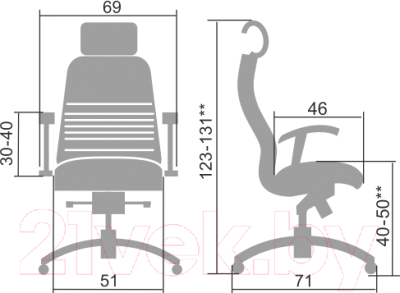 Кресло офисное Metta Samurai KL-3.02 (коричневый)