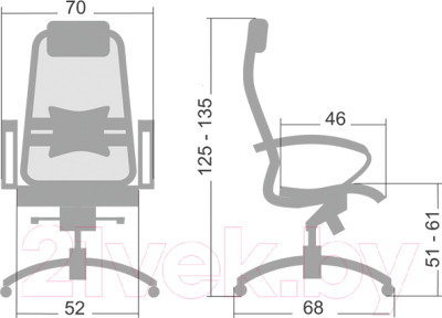 Кресло офисное Metta Samurai S1.02 (серый)