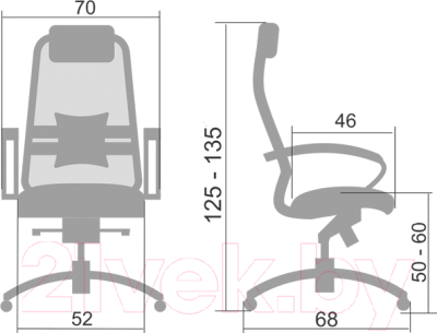 Кресло офисное Metta Samurai SL1.02 (белый)