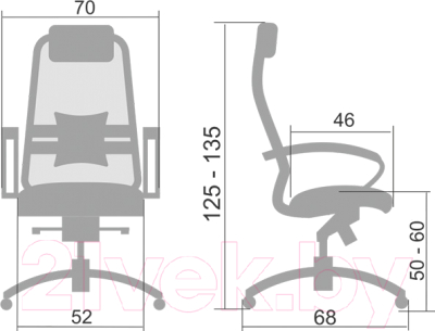 Кресло офисное Metta Samurai SL1.02 (коричневый)