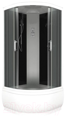 Изображение товара Душевая кабина BAS Корса Эко 90x90 (черный/тонированное стекло)