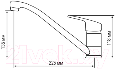 Смеситель Thor Bergen TR 105 / 80910104 (ваниль)