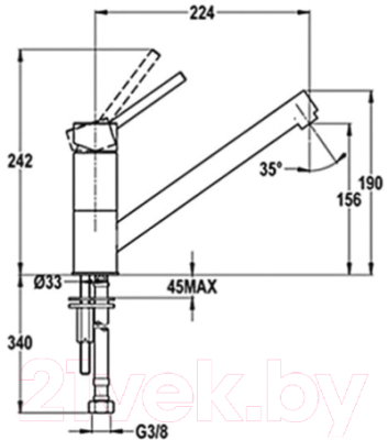 Смеситель Teka Auk 913 509130200