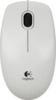 Мышь Logitech B100 / 910-003360 (белый) - общий вид