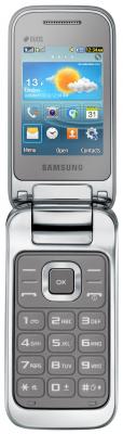 Мобильный телефон Samsung C3592 Dual (серебристый) - общий вид