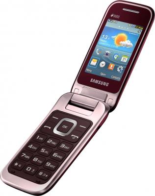 Мобильный телефон Samsung C3592 Dual (красный) - в разложенном виде
