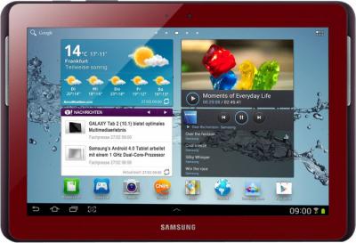 Планшет Samsung Galaxy Tab 3 10.1 GT-P5210 (16GB Red) - фронтальный вид 