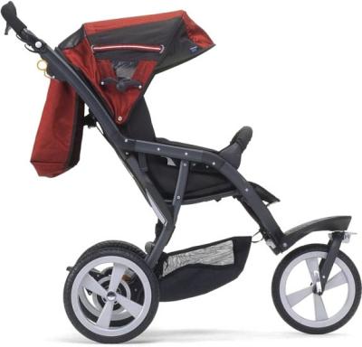 Детская универсальная коляска Chicco S3 Black Auto-Fix (Scarlet) - вид сбоку