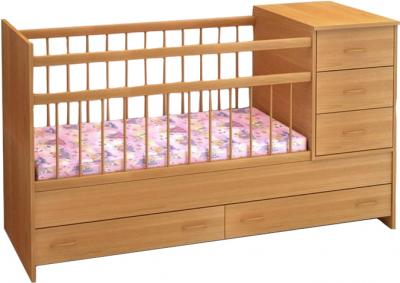 Детская кровать-трансформер Бэби Бум Маруся (Бук) - общий вид