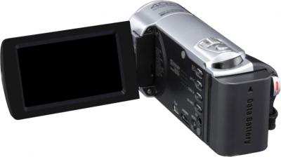 Видеокамера JVC GZ-E100 (Silver) - вид сзади