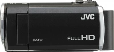 Видеокамера JVC GZ-E105 (Black) - вид сбоку
