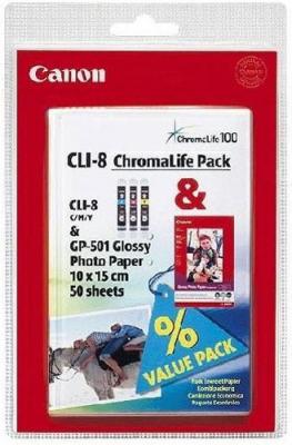 Комплект картриджей Canon CLI-8 MultiPack (0621B015) - общий вид