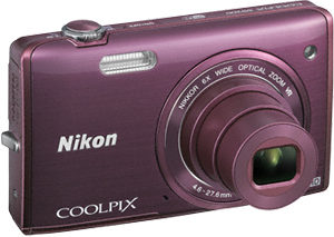 Компактный фотоаппарат Nikon Coolpix S5200 (Plum) - общий вид