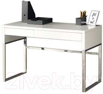 Письменный стол Halmar B32 (белый/хром) - аксессуары в комплект не входят
