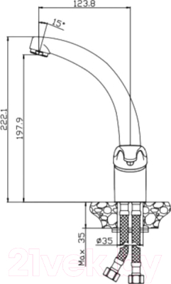 Комплект сантехники GRANULA GR-4801 + смеситель Stroy 35-03 (классик)