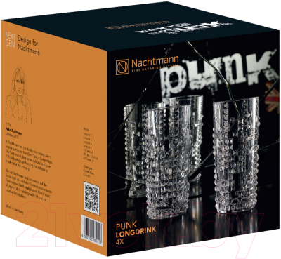 Набор стаканов Nachtmann Punk Longdrink (4шт)