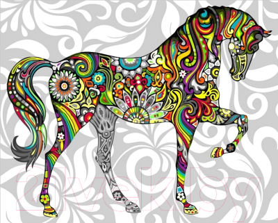 Картина по номерам Picasso Радужная лошадь (PC4050355)