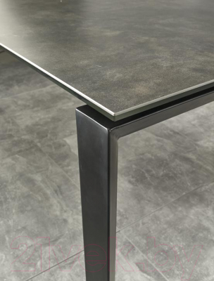Обеденный стол Halmar Horizon 120-180x85 (серо-черный)