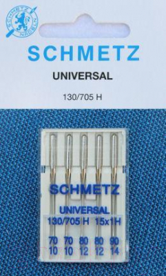 Набор игл для швейной машины Schmetz 0701083 130/705 H 70 - 100 B5