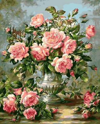 Картина по номерам Picasso Букет розовых роз (PC4050309)