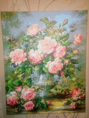 Картина по номерам Picasso Букет розовых роз (PC4050309)