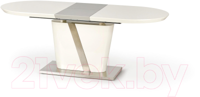 Обеденный стол Halmar Iberis 160-200x90 (кремовый/серый)