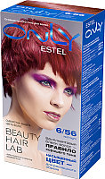 Гель-краска для волос Estel Only 6/56 (темно-русый красно-фиолетовый) - 
