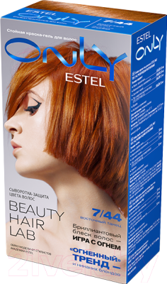 Гель-краска для волос Estel Only 7/44 (русый медный интенсивный)